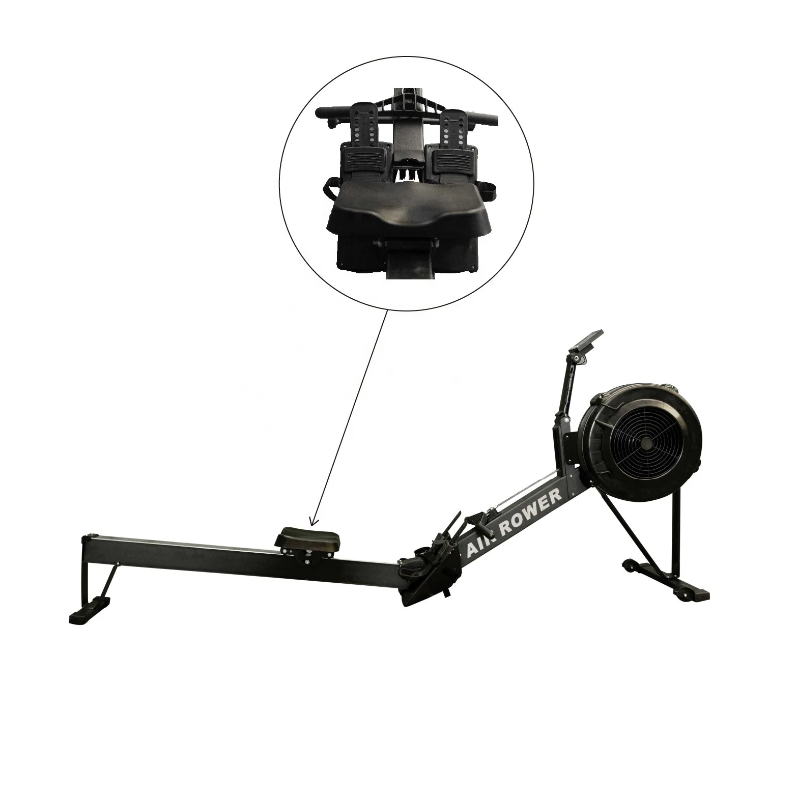 Indoor Commercial Cardio Machine Air Rower Gym Rowing Machine