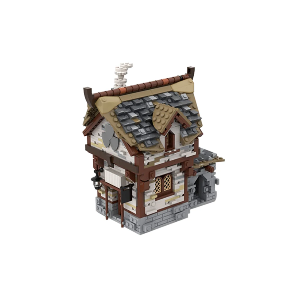 

MOC Retro The Medieval Taverns Building Blocks Kit Town Street Pub House Architecture Idea Bricks Game Toy For Children Birthday