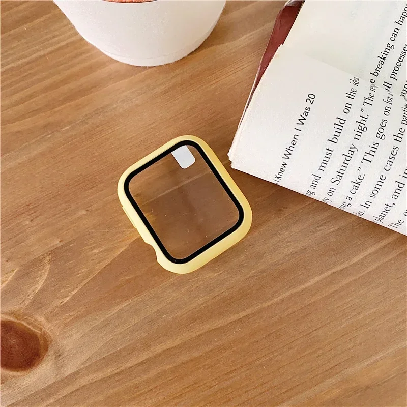 Glas+Abdeckung für Apple Watch Case11 10 9 8 7 6 SE 5 4 iWatch Zubehör Displayschutzfolie Apple Watch Serie 40/41/42/44/45/46mm – Detail 12