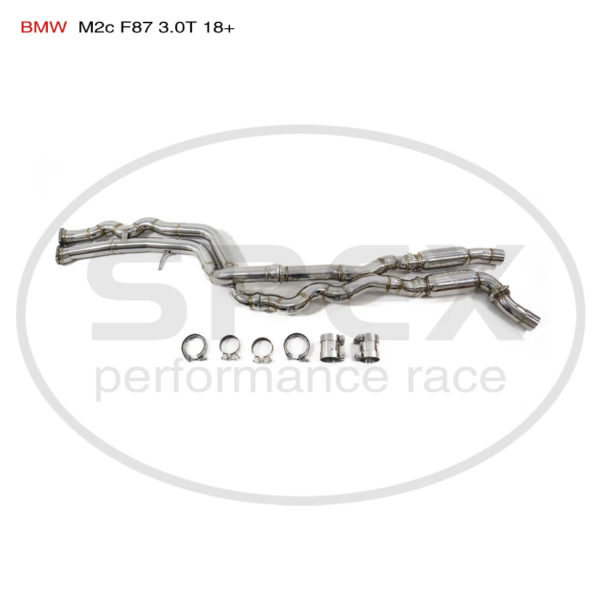 

Выхлопная труба SPEX SS 304, средняя длина, часть для BMW M2c F87 3,0 T
