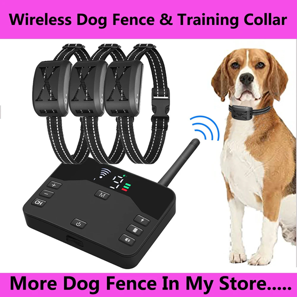 2in1WirelessDogFenceElectricPetContainment4WorkingModes