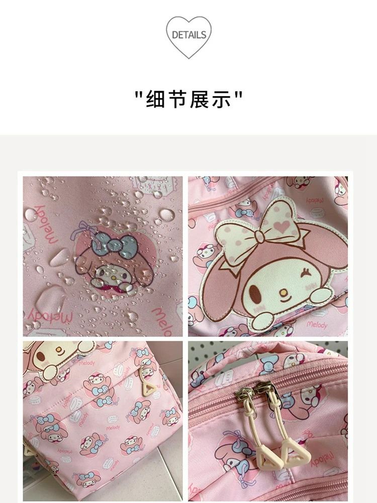 Hello Kitty student schoolbag female large capacity backpack elementary school junior high school student cute school backpack