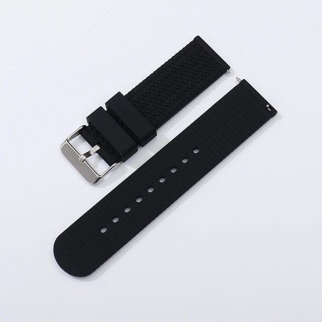 Discount Fashion Rubber 22 mm Wristwatch Band 5857BIAWHT_WHTRSE_K0015488 main image 0