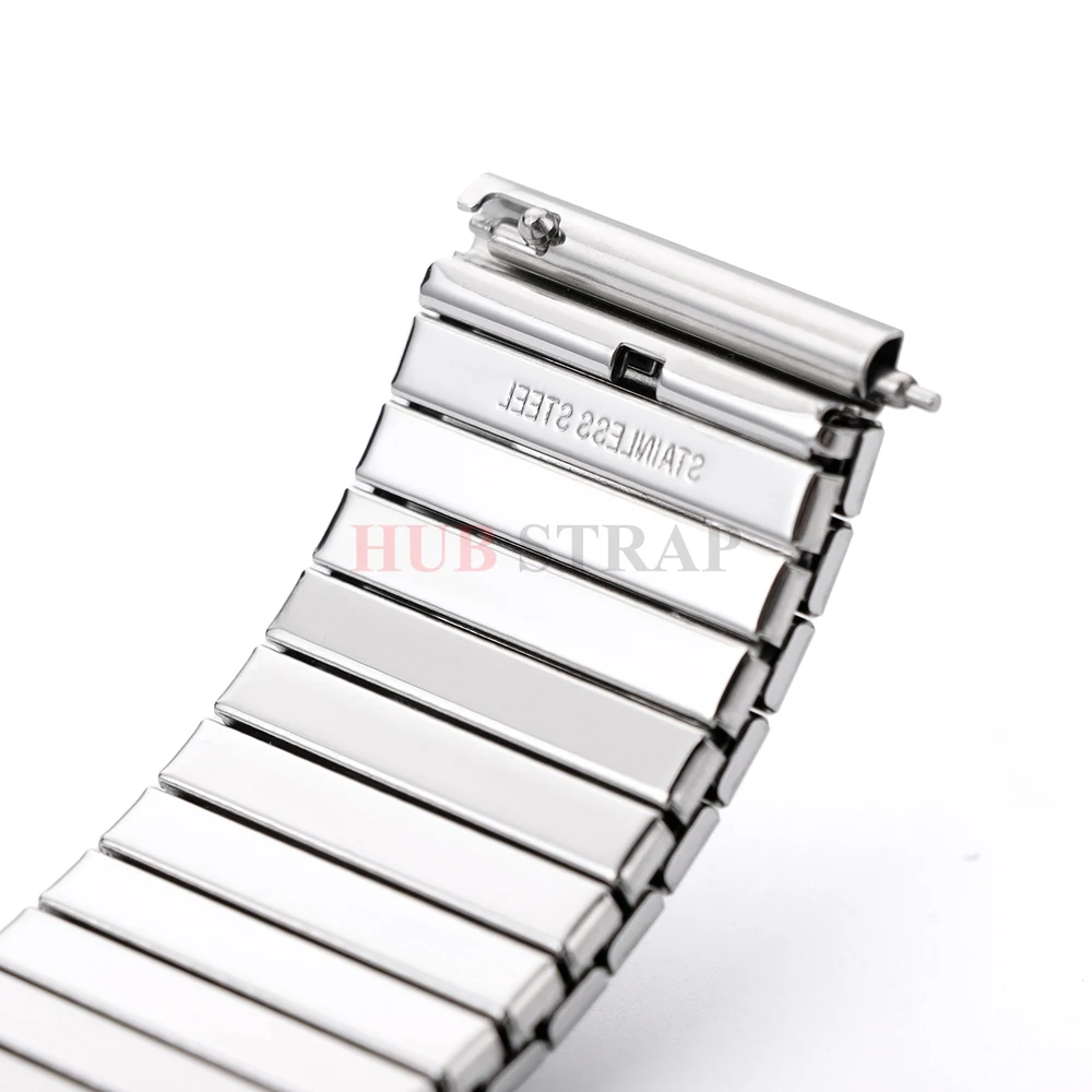 Versatile Metal Elastic Stretch Wristband in Stainless Steel