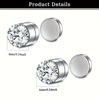 1/4pairs Magnetic Punk Vintage Nose Studs - No Piercing Required, Fashion Women's Piercing-Free Nose Jewelry Set, Stud Earrings - Image 6
