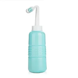 Compact Handheld Travel Bidet for Gentle Cleansing and Comfort (350ML Blue Bottle)