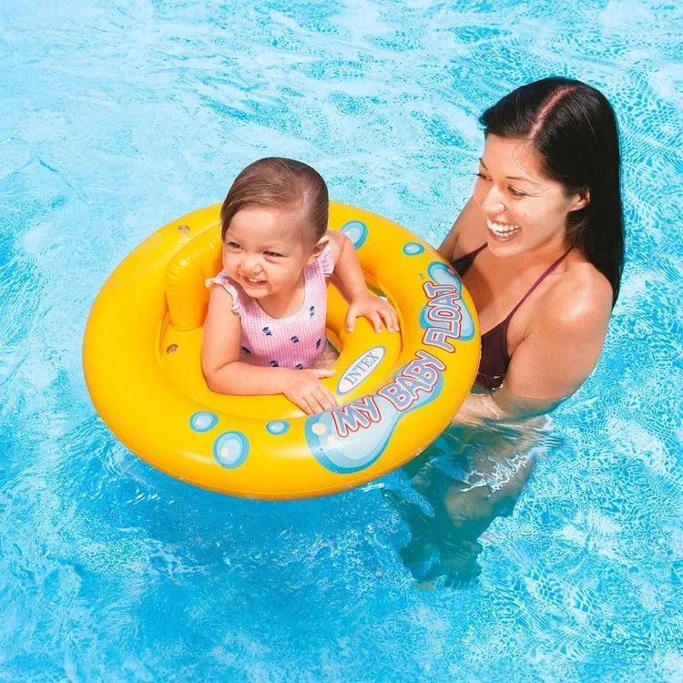 Original Authentic INTEX My Baby Baby Float Circle Children's Swimming Ring Seat Ring 59574 Support Weight 15KG Lifesaving