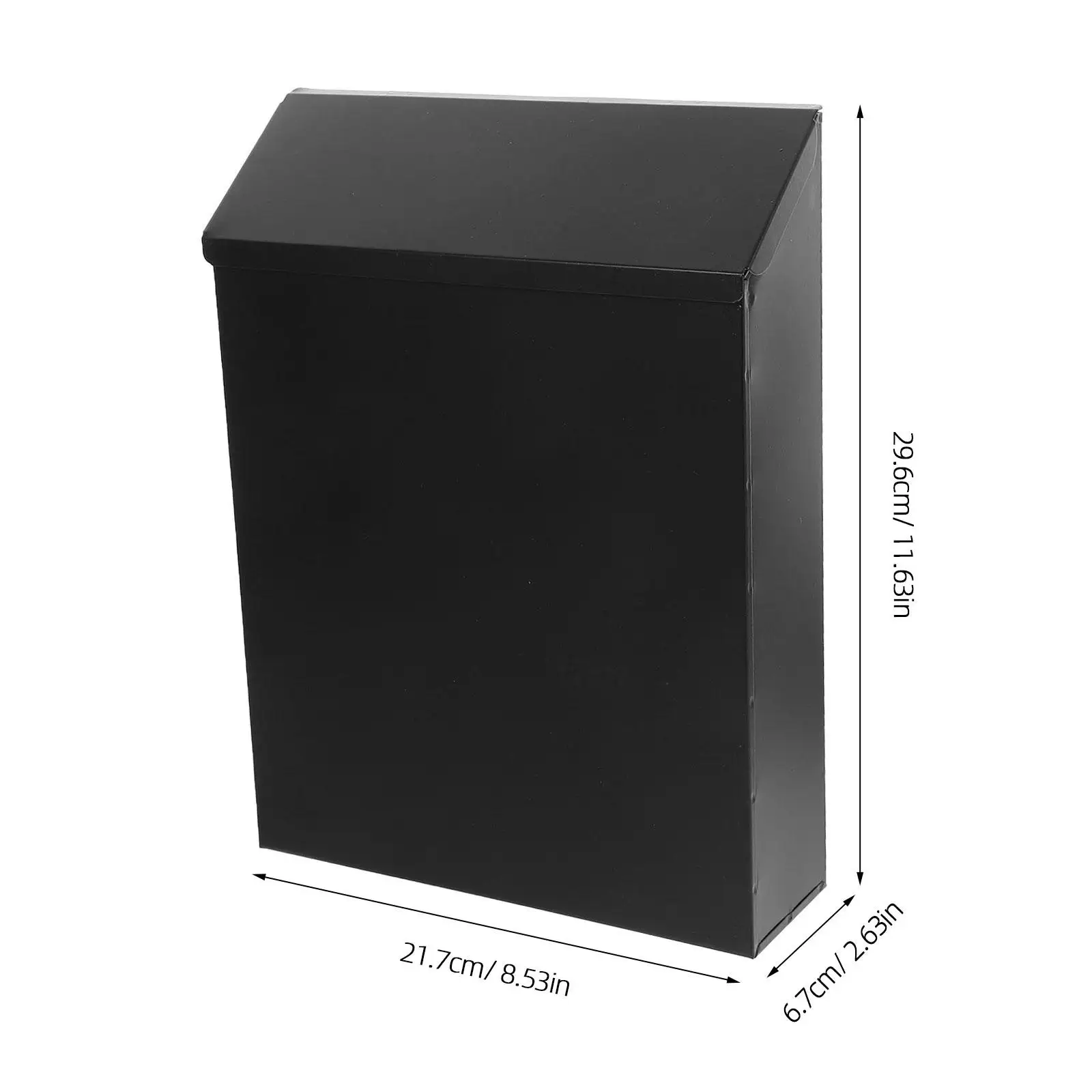 Iron Suggestion Box Home Mailbox Mounted Hanging Small Secure Lockbox Mailboxes