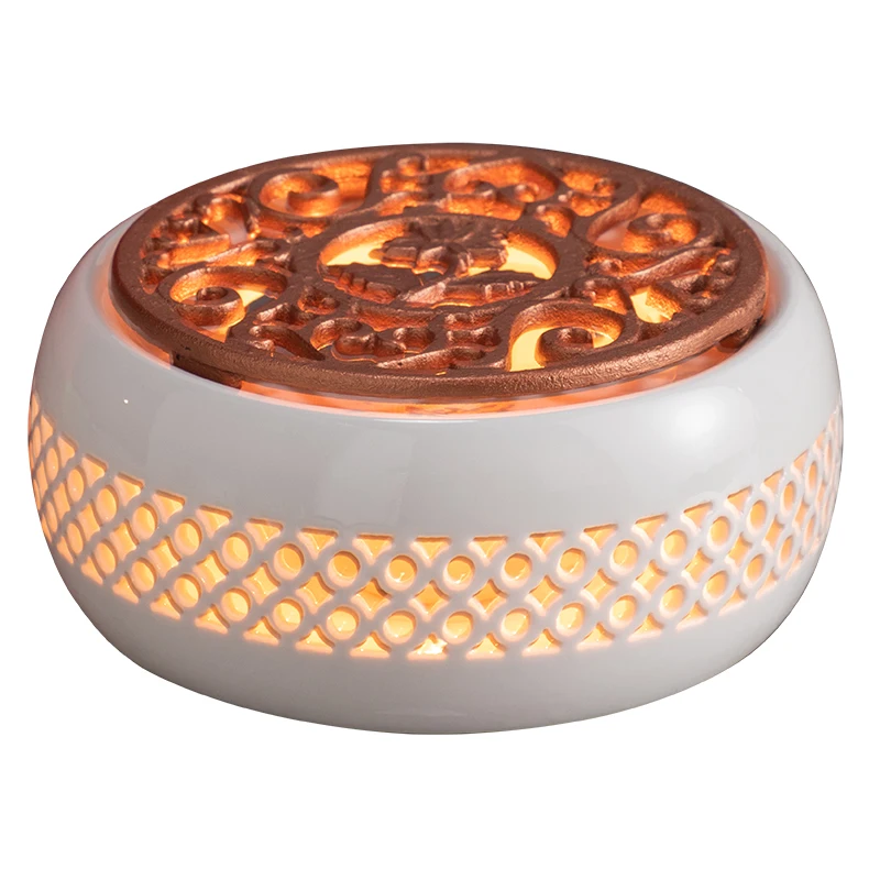 

Hollow Candle Heating Warm Tea Stove Chinese Tea Cooking Stove Base Ceramic Tea Stove Household Constant Temperature Furnace