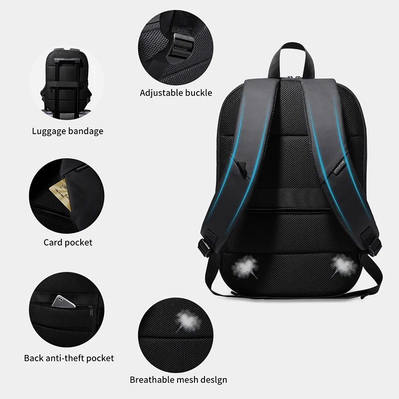Heroic Knight 15.6 Inch Laptop Backpack Expandable Rucksack Waterproof Lightweight Travel Business Work Sport travel backpack laptop backpack business backpack expandable backpack