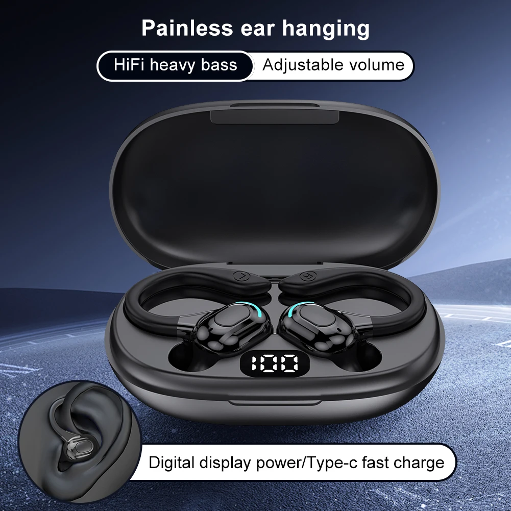 Language Translator Headphones BT 5.0 AI Real-Time Translation Earphone High Accuracy Translator Earbuds for Travel Business