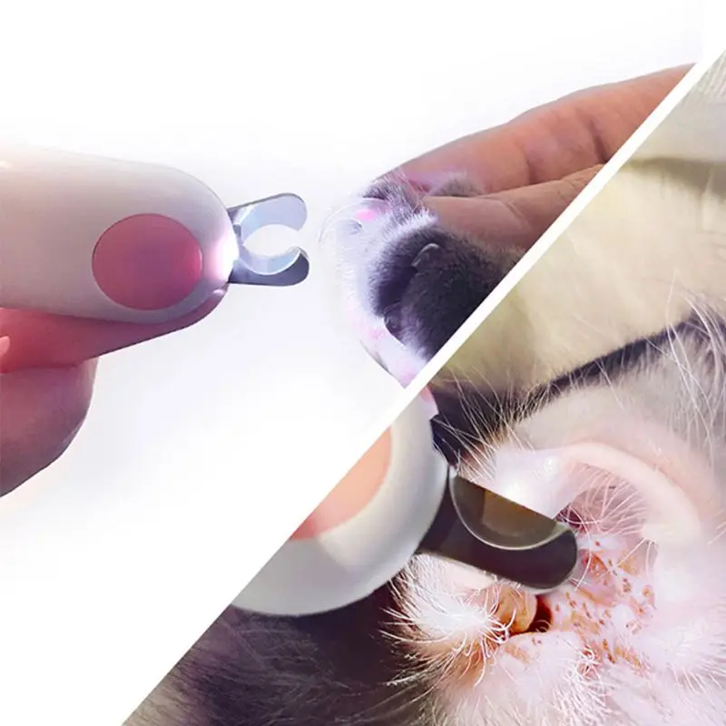 Pet Cat Nail Clipper Cat Cutter Scissors with Light Pet Nail Clipper for Dog Grooming Trimmer Claw Scissors Product