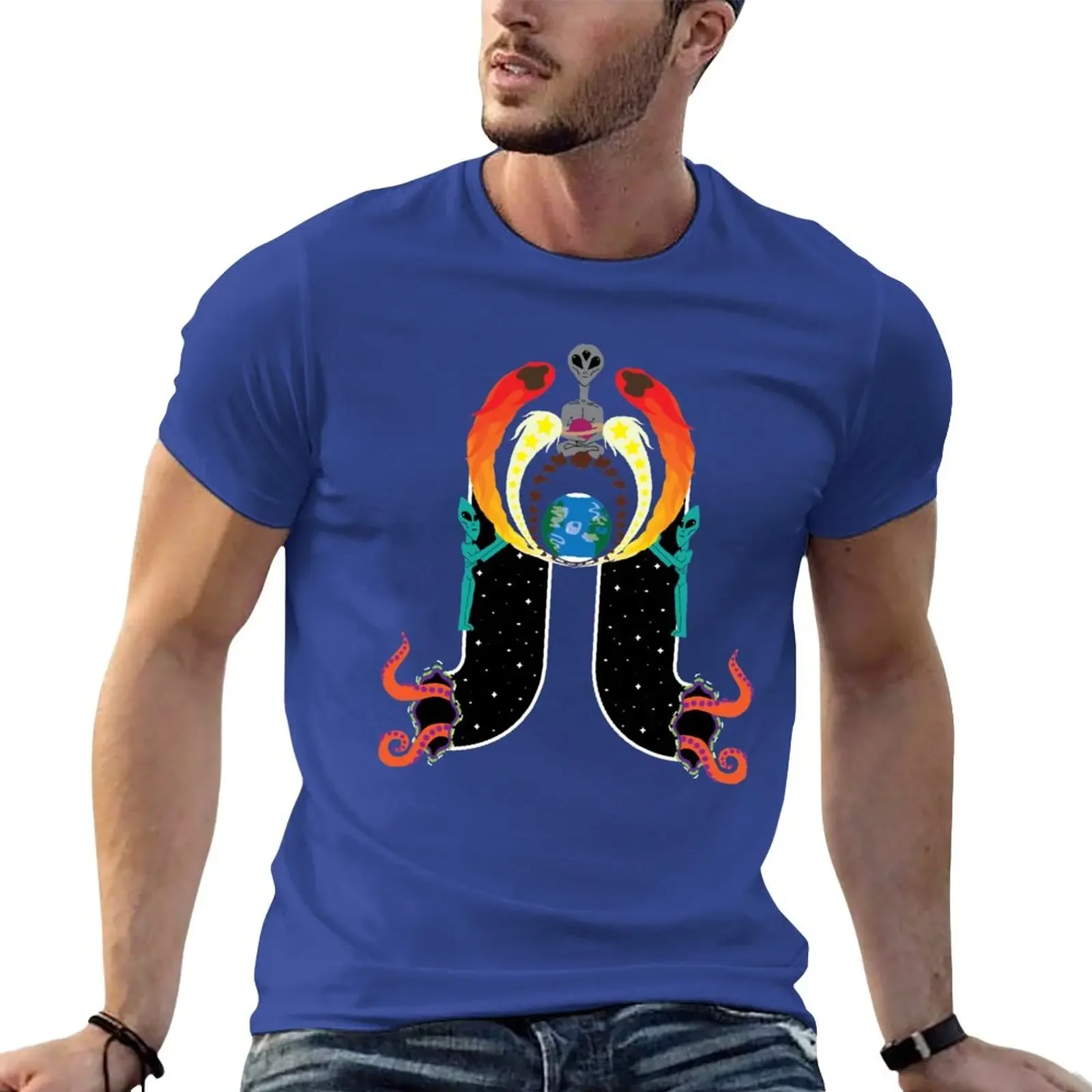 

Spacelights T-Shirt hippie clothes quick drying funnys mens funny t shirts
