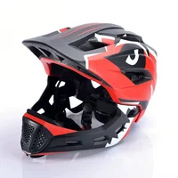Detachable Full Face Mountain Bike Helmet Adult Children's Sports RacingDownhill MTB Helmet for Mountain Bike Cyclist 1