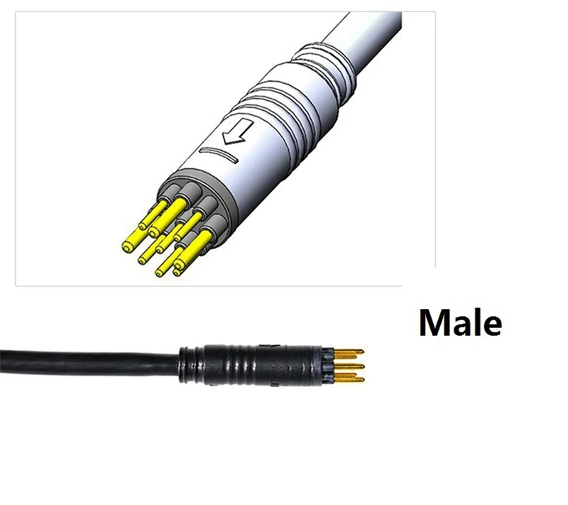 9 Pin Motor Extension Cable For Electric Scooter - 60cm Waterproof Connector - Copper Wires For 250w-500w Motors - View #4