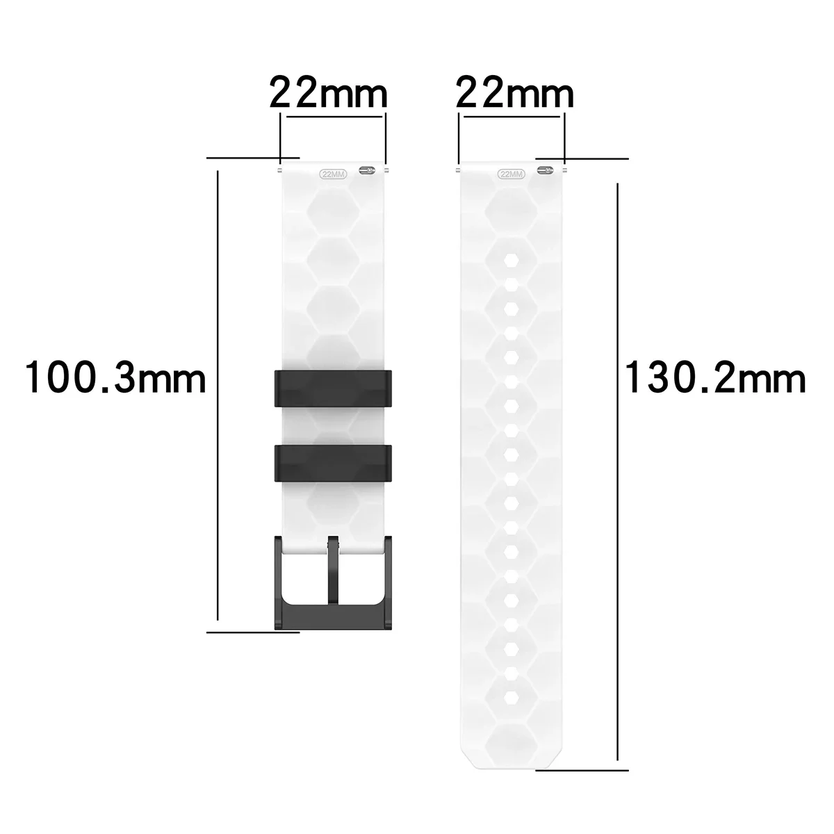 Enhanced Silicone Replacement Bracelet with Protective Shell Covers