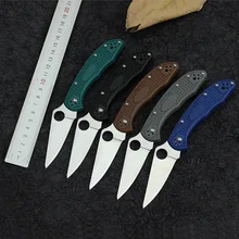 

Spy C11 Outdoor Folding Knife 440C Blade Nylon Fiber Handle Tactical Camping Survival Knives Rope Cutter Pocket EDC Multi Tools