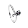 88718-5d6660.png Bague populaire en argent sterling 925% de la série Princesse, avec coquille, couronne, nœud et zircon rose, pour femme, accessoires de bijouterie fine pour soirée