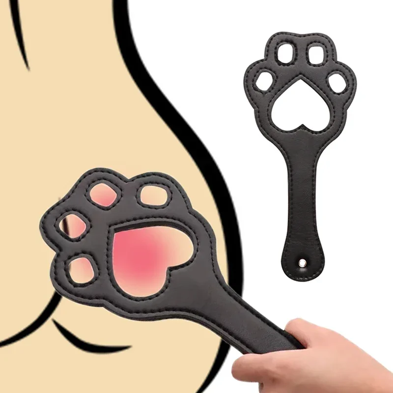 BDSM sexy Katze Klaue Form hohle Leder Peitsche Erwachsenen schlagen unterwürfigen Sklaven Flirten Klatschen Prügel Paddel Paar sm Sexspielzeug Spiel 1