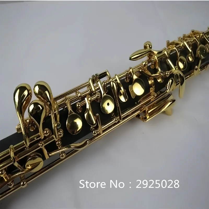 Excellent semiautomatic composite wood concert oboe,gold-plating C key