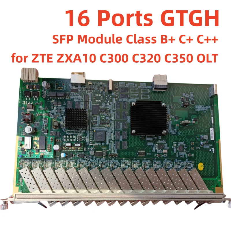 

Плата интерфейса GTGH GPON с 16 портами, плата GTGHG с полным модулем SFP, подходит для уровня B + C ++ ZTE ZXA10 C300 C320