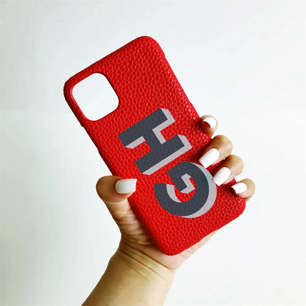 thumbnail image 1 of Personalized iPhone Case Monogram Initial Letter Leather Case For iPhone 15 14 13 12 11 Pro Max XS XR 7 8Plus Luxury Phone Cover, 1 of 5