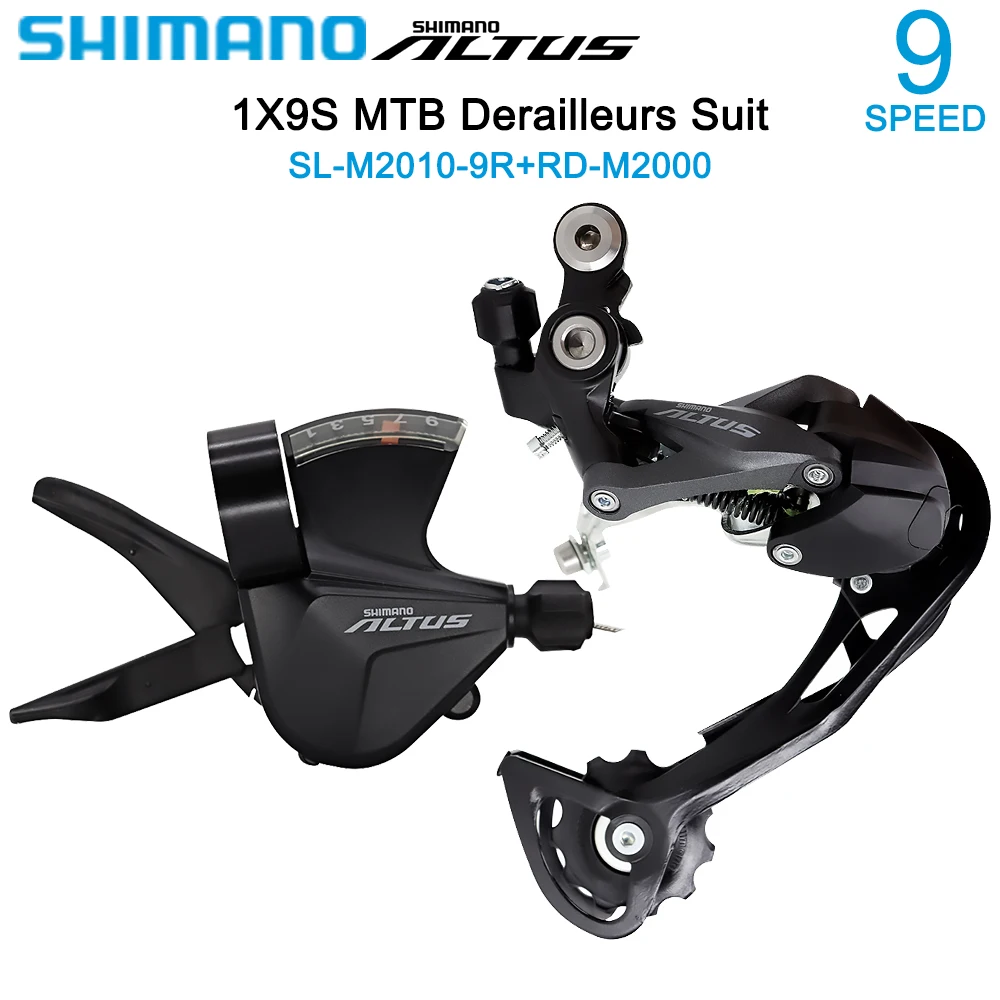 

SHIMANO 1X9S Speed Derailleurs Kit for MTB Bike SL-M2010 Shifter Lever RD-M2000 Rear Derailleur Groupset Original Bicycle Parts
