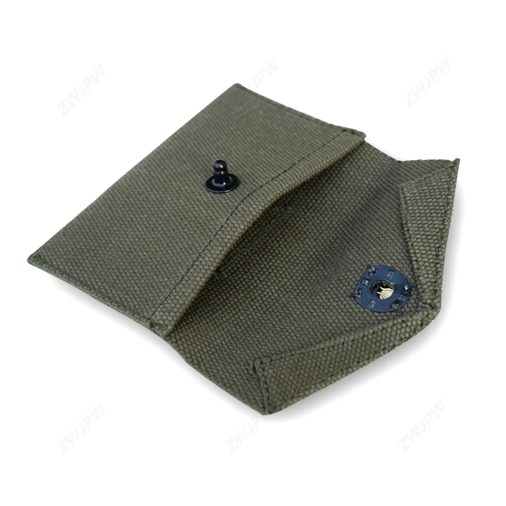WW2 KOREAN WAR US ARMY M1942 FIRST AID POUCH PURE RIBBON HOOK US/15515
