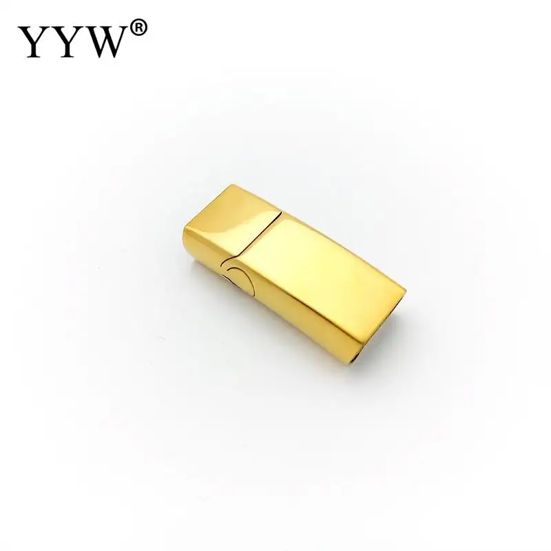 10PCs Stainless Steel Magnetic Clasps Hole 12x6mm for Leather Bracelets Clasp Magnet DIY Bracelet Jewelry Making Accessories