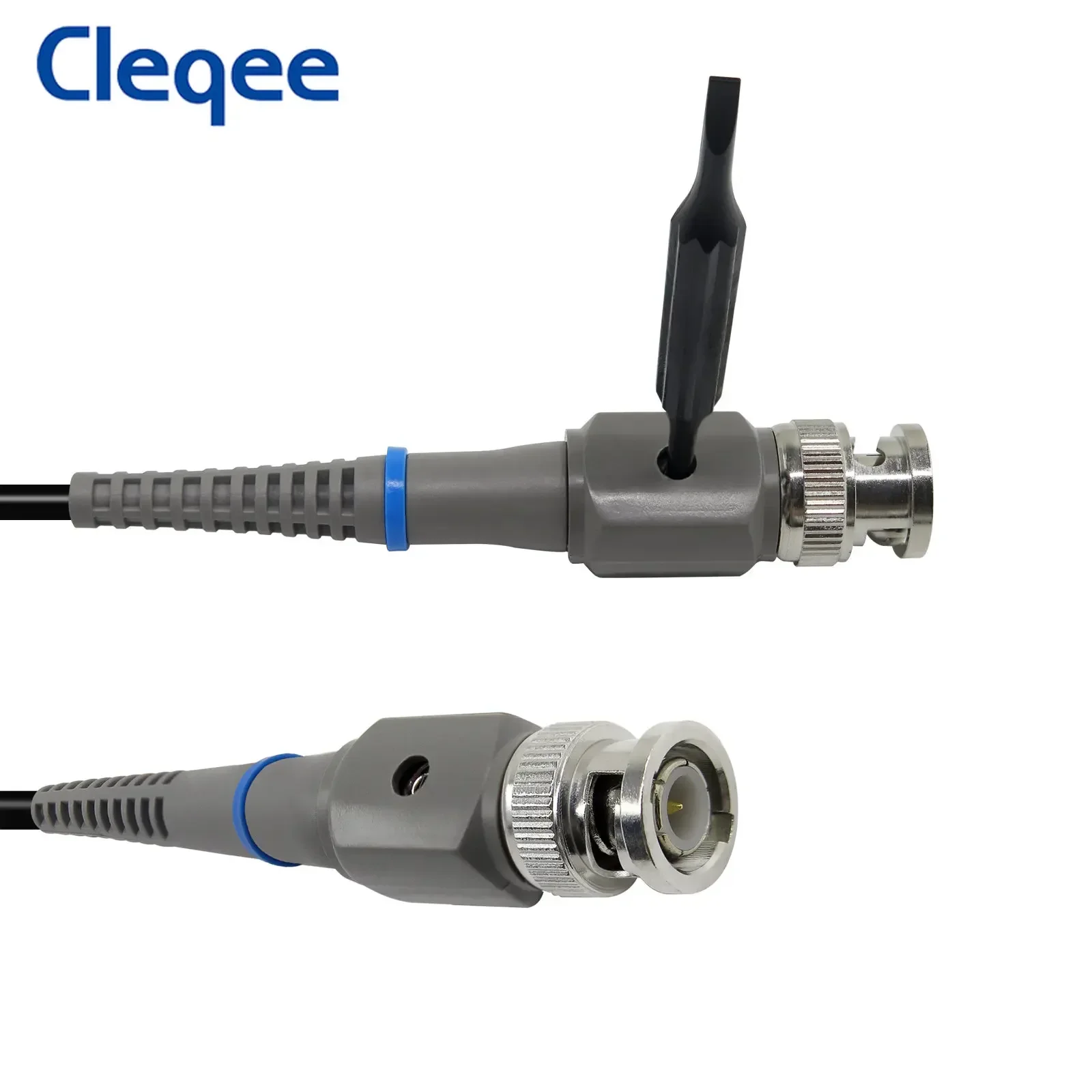 Cleqee 2pcs 100MHz Bandwidth Oscilloscope Probe oscilloscope probe 1X/10X Adjustable Attenuation BNC Leads Switchable Input Voltage 10:1