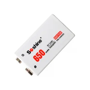 Аккумулятор Крона Soshine 9V Li-Ion 650mAh