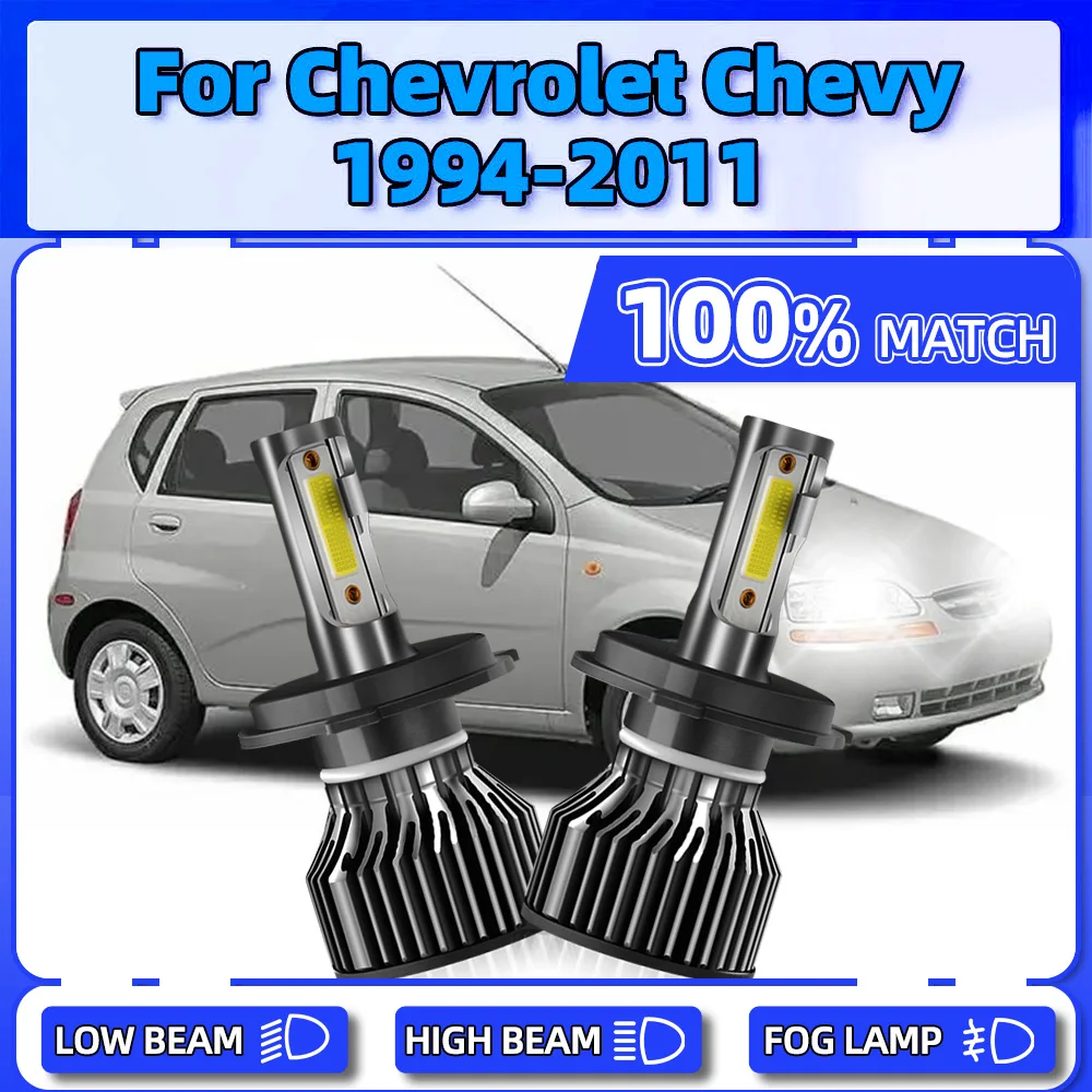

20000LM LED Headlight Bulbs 120W Turbo Auto Headlamps 12V For Chevrolet Chevy 1994-2004 2005 2006 2007 2008 2009 2010 2011