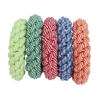 Diameter 17CM Big Dog Toy Bite Resistant Round Rope Pet Chew Toys for Medium Large Dogs Golden Retriever Weimaraner Accessories 2