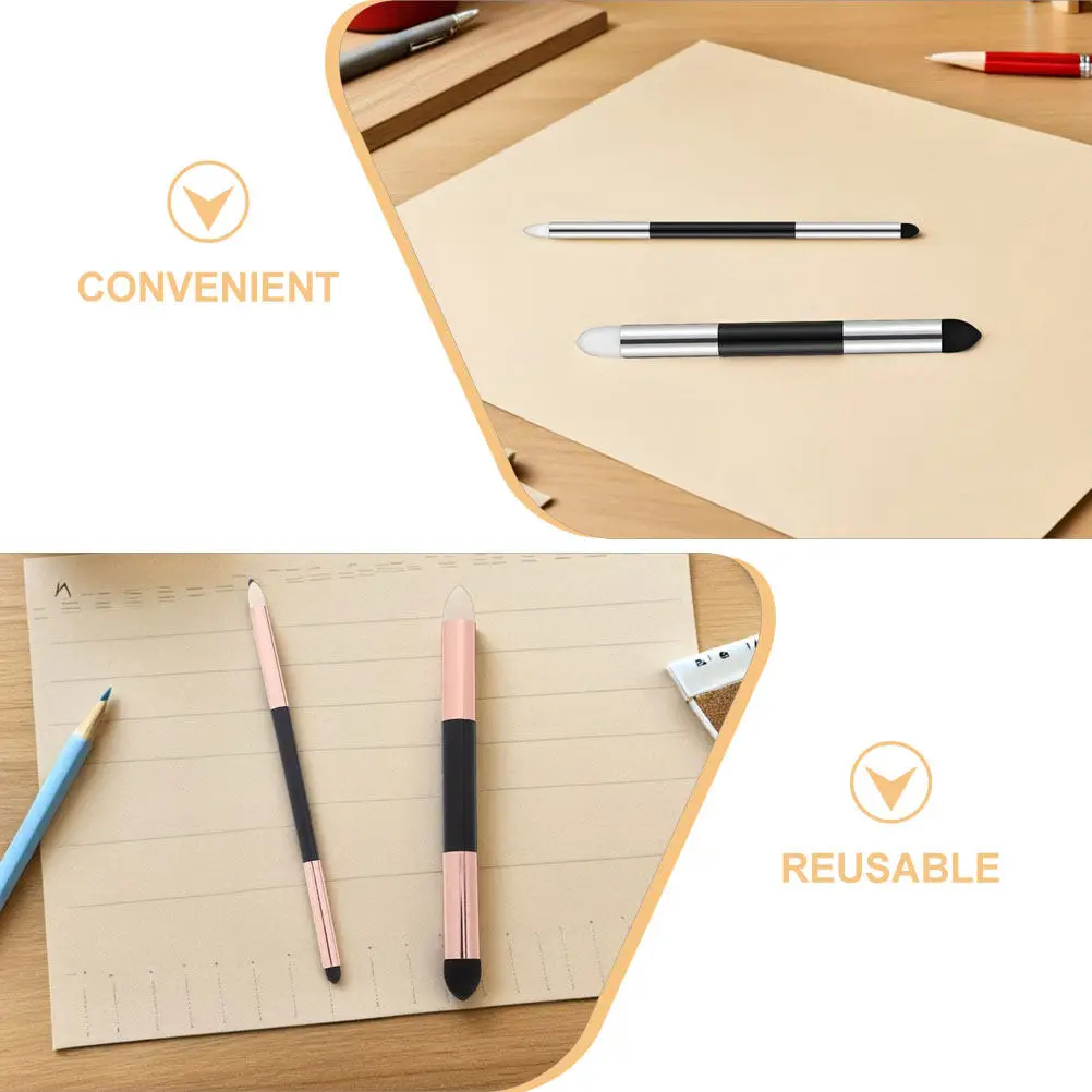 12개입 스케치 스펀지 블렌더 펜, 양면 세척 가능 블렌딩 도구 (아티스트용), 자연 친화적인 종이용 블렌딩 섀도우