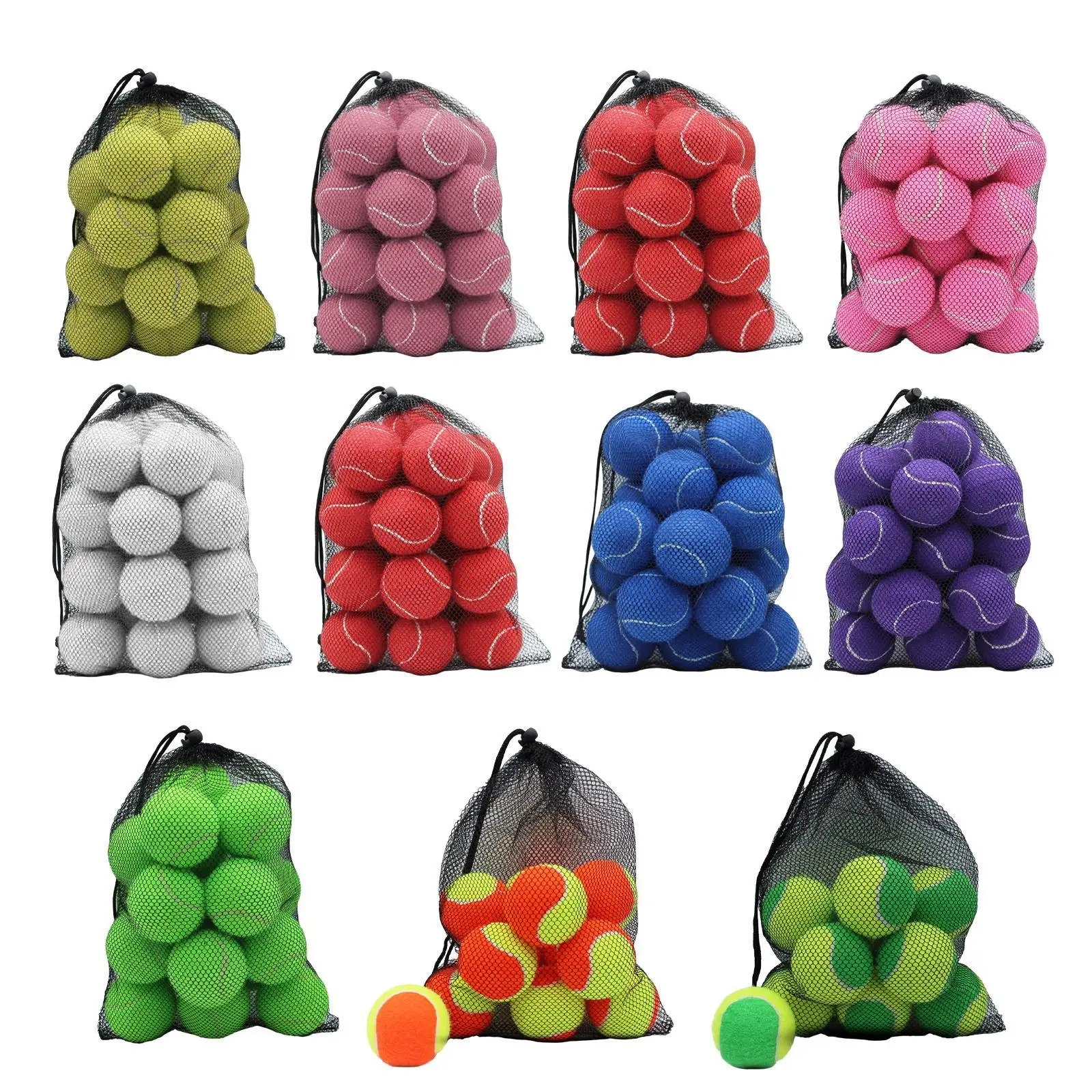 20 Pieces Tennis Balls Elastic Balls Playing Dogs Toy 64 mm Dia