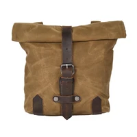 Sacoche Vintage pour moto, sac latéral étanche en toile de cire d'huile, sac suspendu pour petite boîte à outils suspendue pour vélo électrique 2