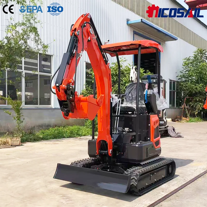Kompakter Mini-Bagger Hydraulischer Raupenbagger Hersteller OEM ODM Kundenspezifische Farbe CE EPA für Großhandel