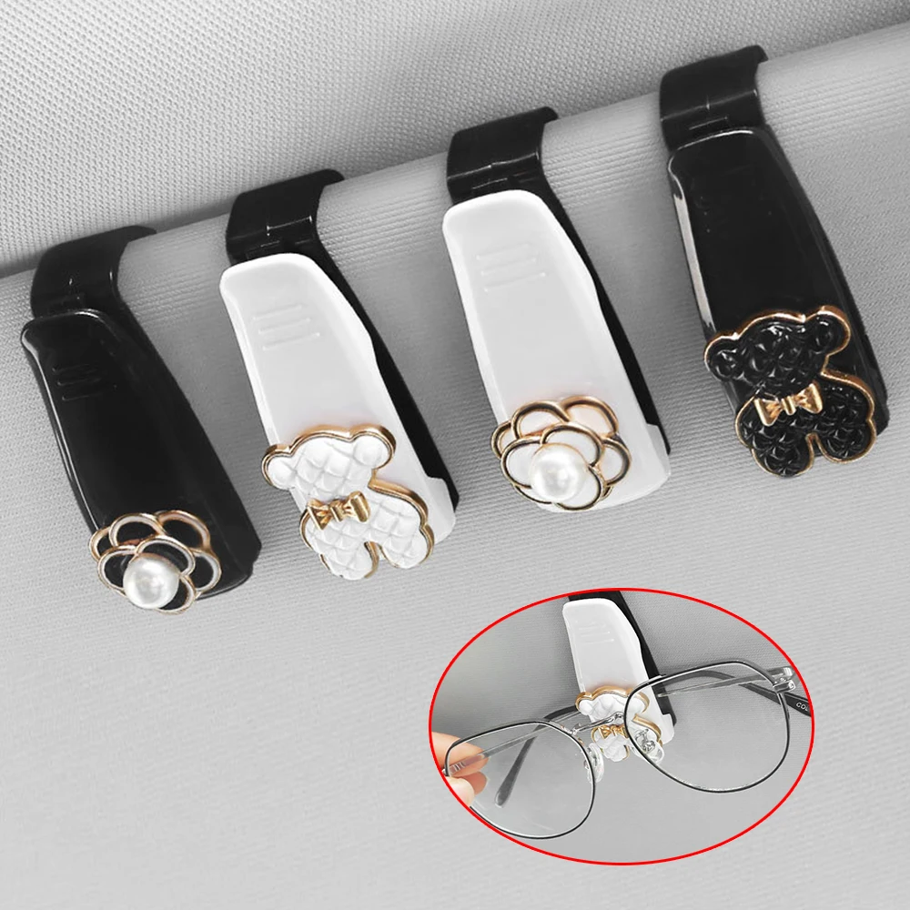 

JDM Style Car Visor Multi-function Storage Clip Car Glasses Clip Car Sunglasses Bracket Visor Card Ticket Clip