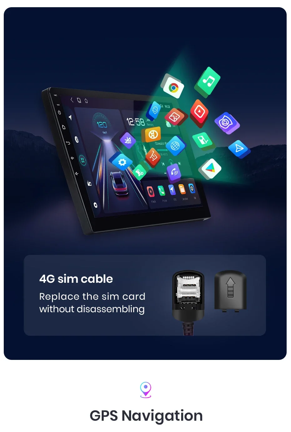Für Fiat Ducato Peugeot Boxer 2 Citroen Jumper 2 2006 - 2023 CarPlay für Apple Android Auto Auto Radio GPS multimedia Stereo – Detail 16