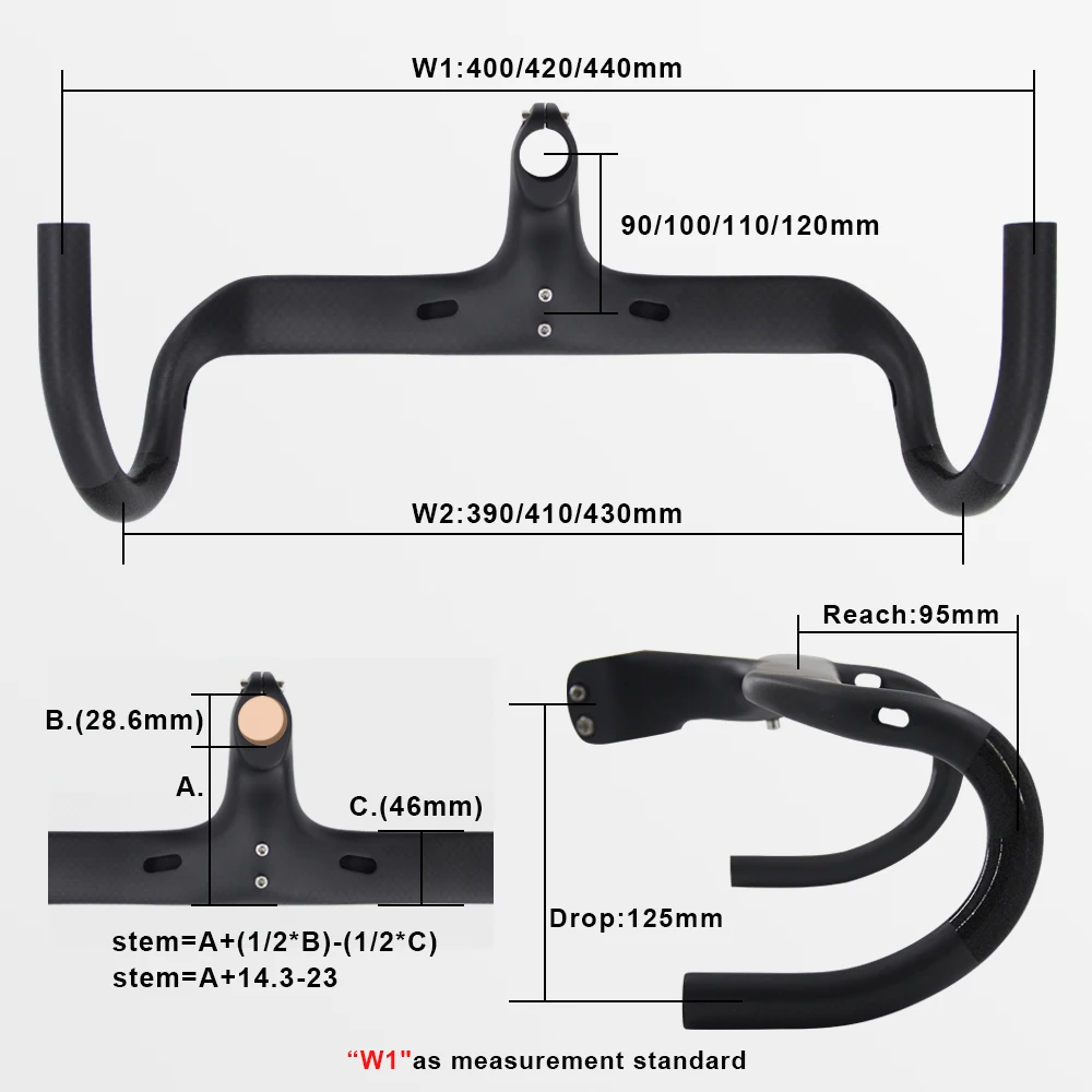 Carbon Speed Handlebar,RXL SL,Road Integrated Drop Handlebar for