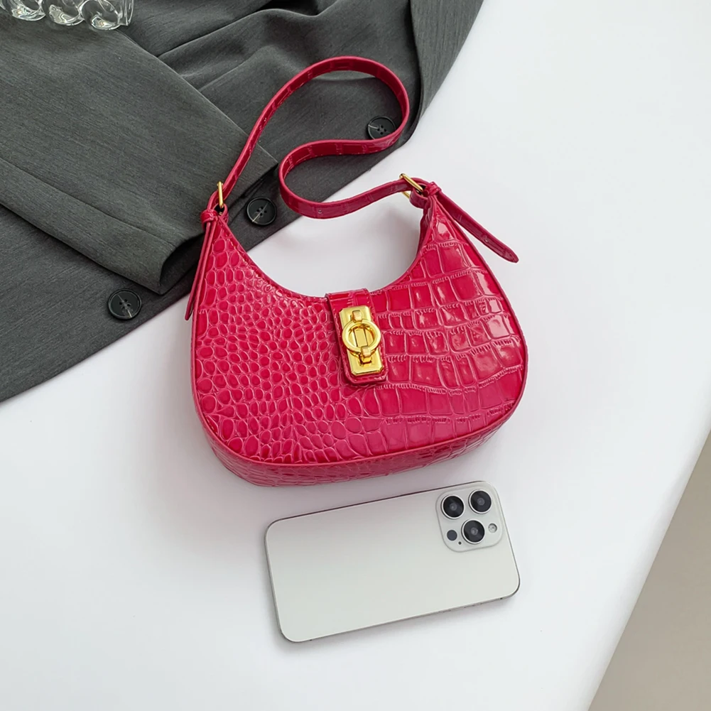 PU Leather Crossbody Bag for Women with Adjustable Strap