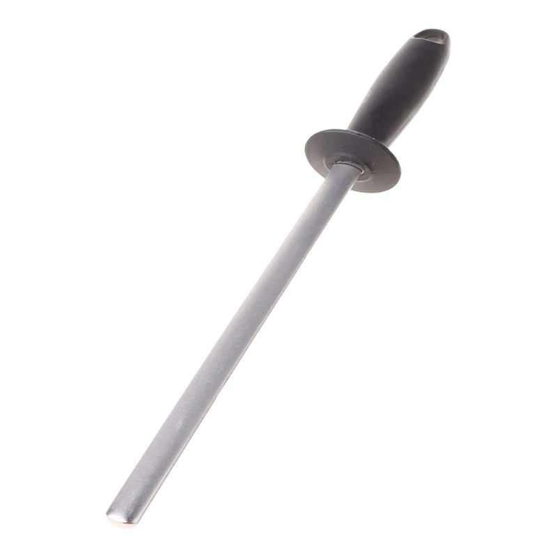 

652F Diamond Knife Sharpener Oval 10 inch Professional Chef Sharpener Knife Sharpening Rod with ABS Handle for Kitchen