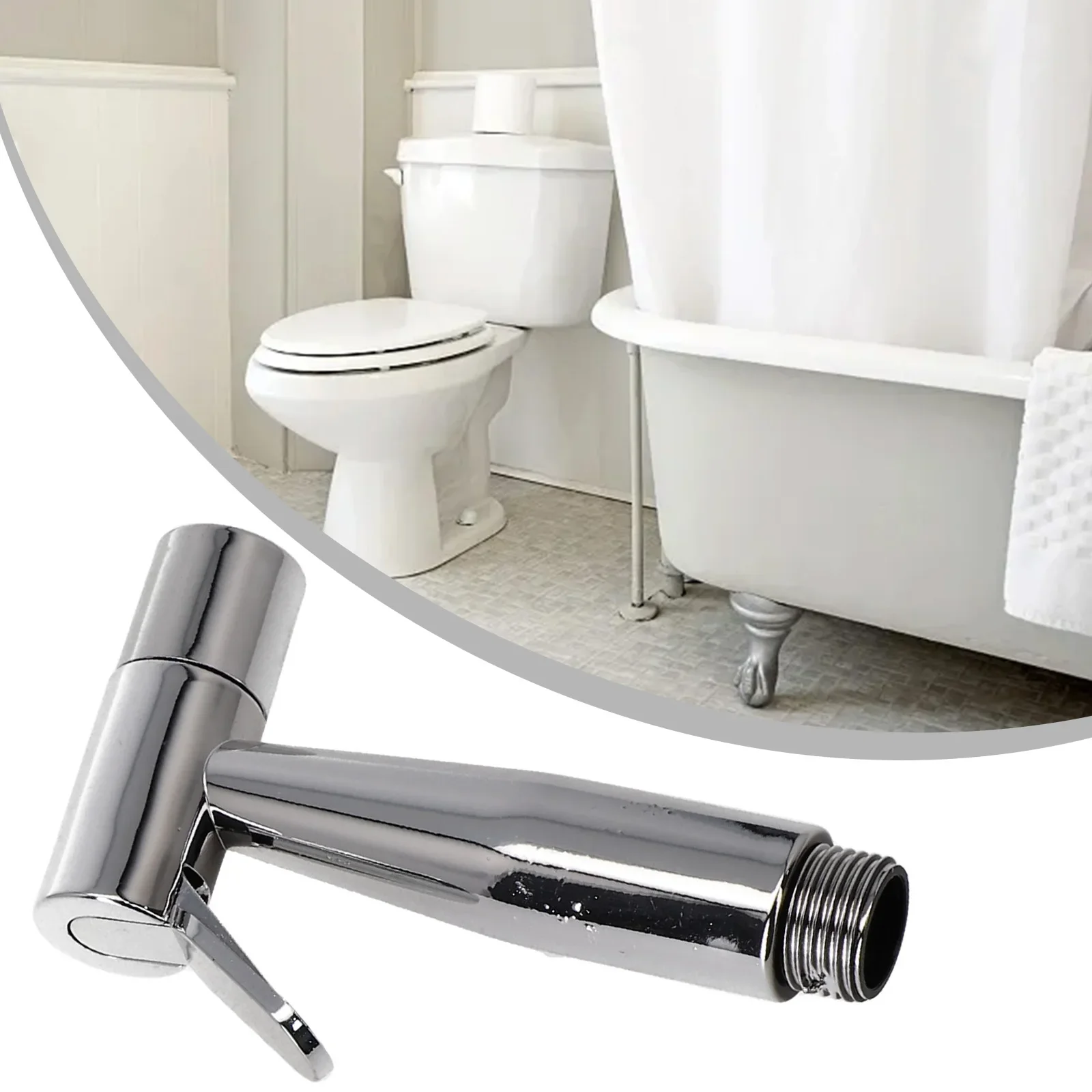 

Plastic Toilet Douche Bidet Head Handheld Spray Toilet Booster Flushing Device For Sanitary Shattaf Shower