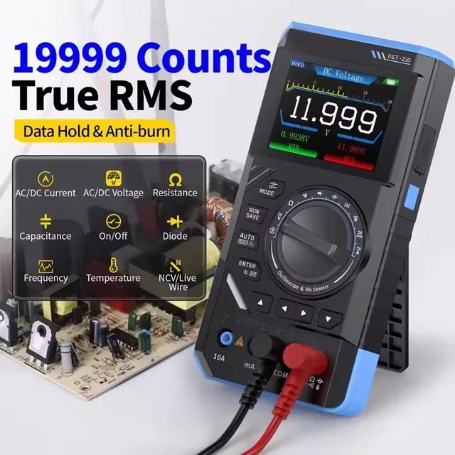 DST-210 Handheld Oscilloscope 3-IN-1 Multimeter 2