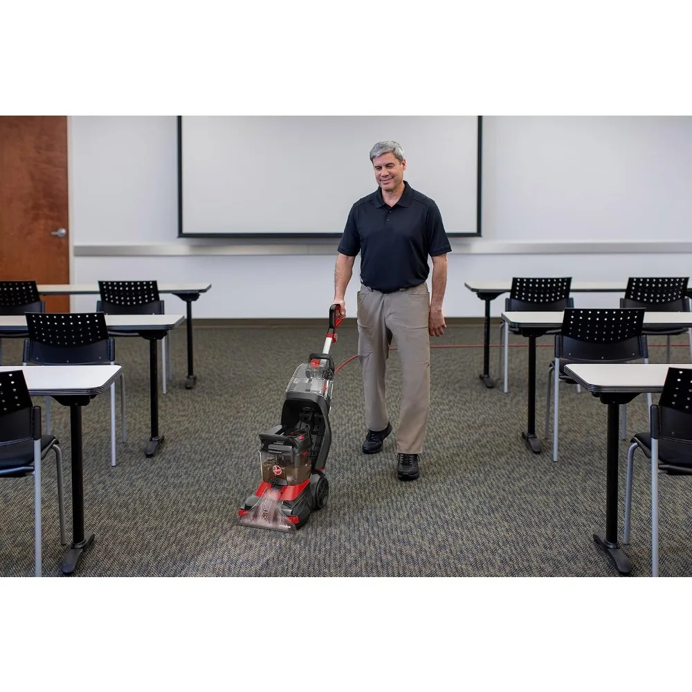 Commercial PowerScrub XL Spot Extractor, Carpet Cleaner Machine, Upright Shampooer, Commercial Grade Stain Remover, 4