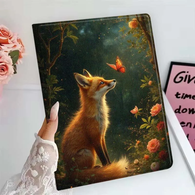 Charming Fox Design Tablet Case with Creative Pattern
