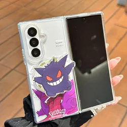 Gengar Cartoon Shockproof Phone Case with Rope Strap Pendant - Galaxy Z Fold 7 (With holder - DaSheTou)