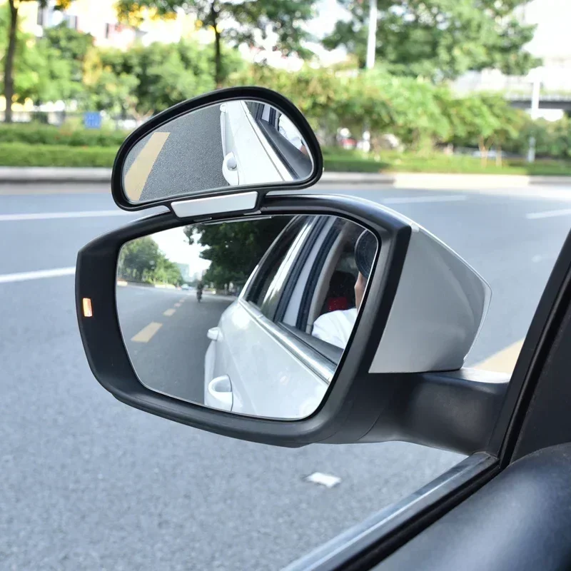 Car Blind Spot Mirror 360-degree Adjustable Blindspot Mirror Side Mirror Rearview Auxiliary Mirror Driving Safety For Cars SUVs
