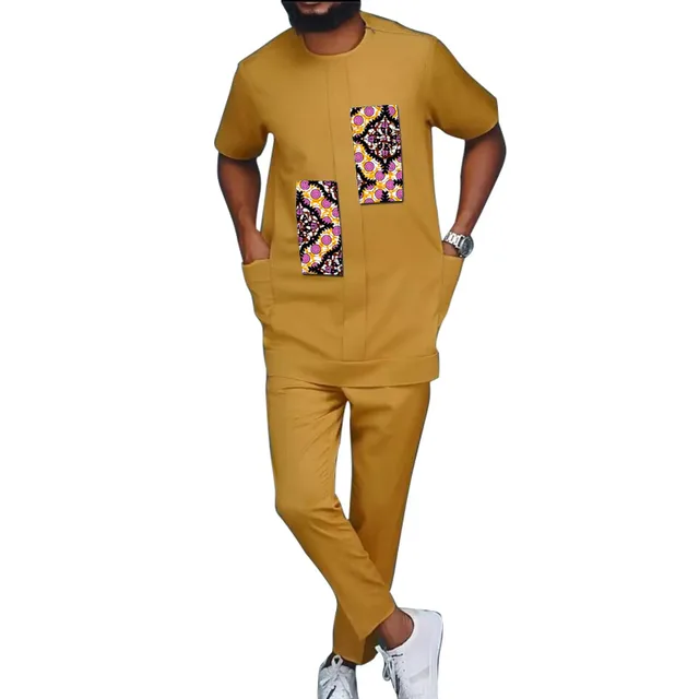 Chinedu Short Sleeve Dashiki Outfit - Image 6