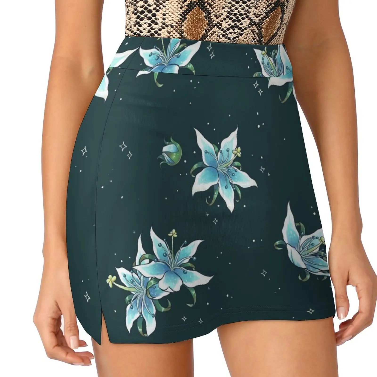 

Silent Princess pattern Light proof trouser skirt women clothes night club women dress women summer outfit korean style